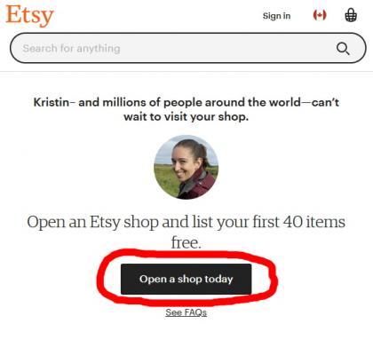 How to set up an etsy shop